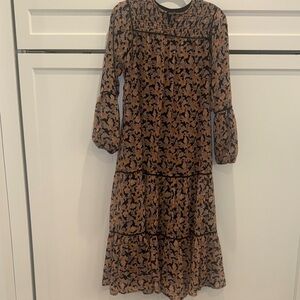 Weekend Chic Long Sleeve Floral Dress